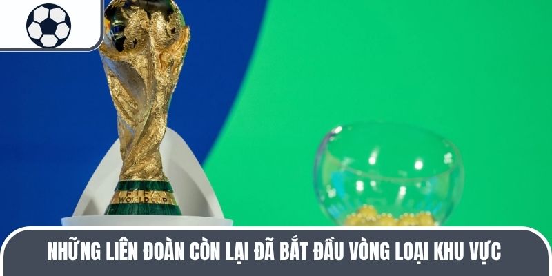 Những liên đoàn còn lại đã bắt đầu vòng loại khu vực 